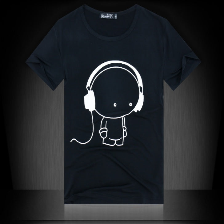 Summer Men's Short Sleeve T-Shirt Men's Cotton 3D Big Hand Short Sleeve T-Shirt