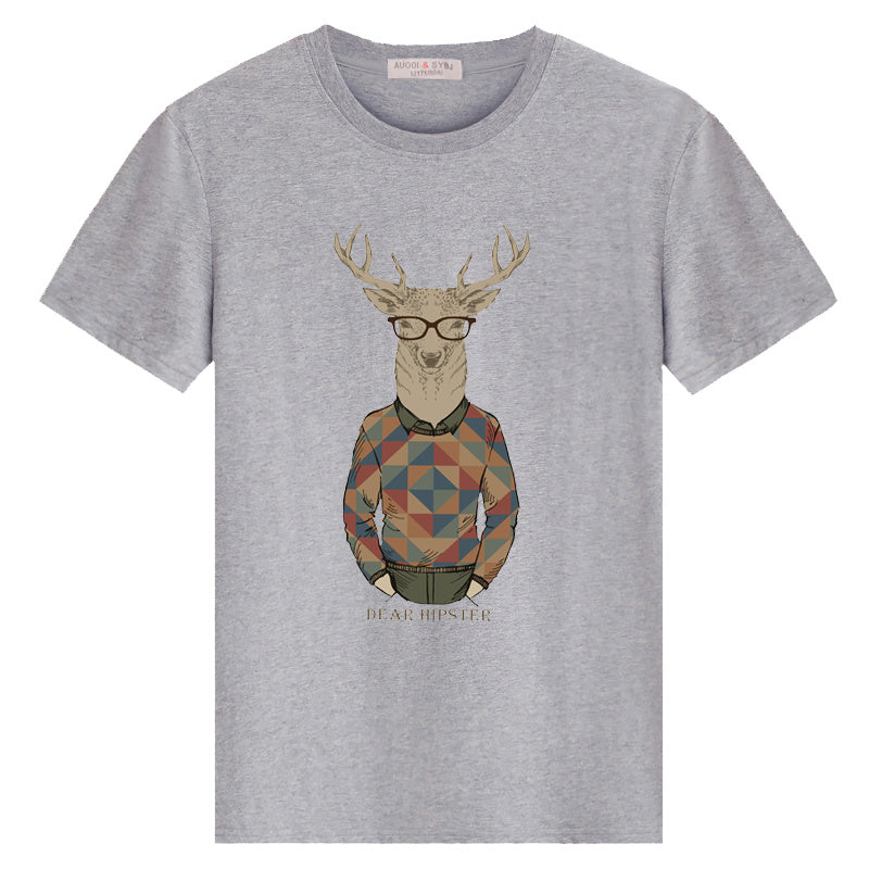 Men's short sleeve t-shirt new round neck loose clothes