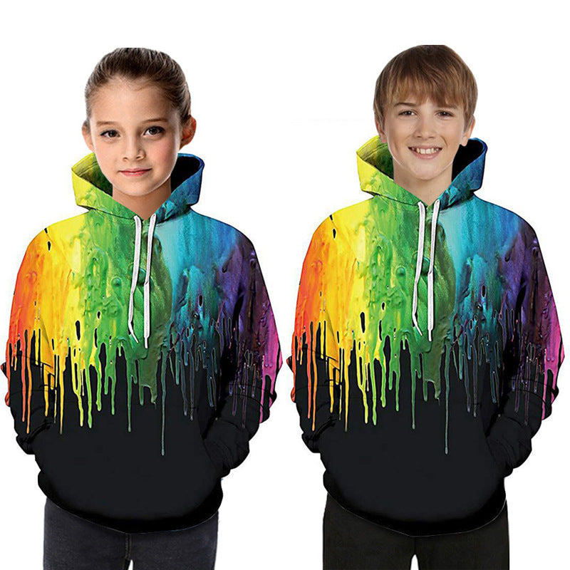 Pull à capuche imprimé numériquement pour enfants