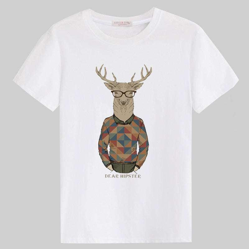 Men's short sleeve t-shirt new round neck loose clothes