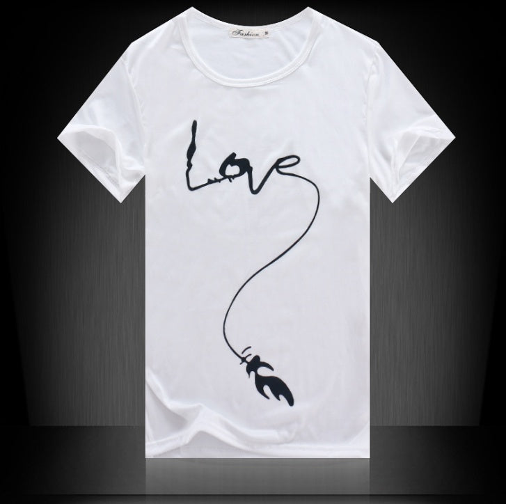 Summer Men's Short Sleeve T-Shirt Men's Cotton 3D Big Hand Short Sleeve T-Shirt