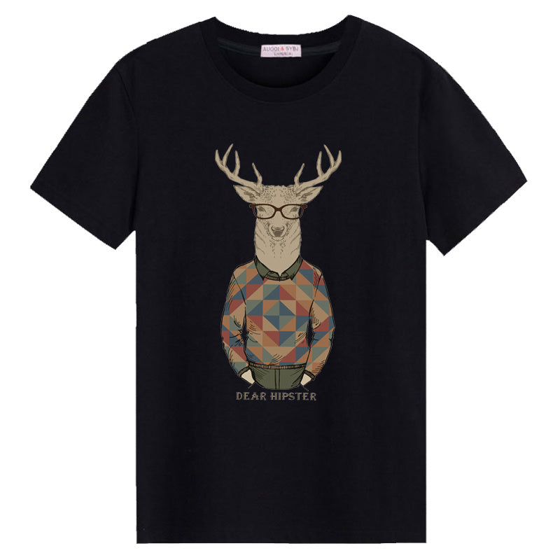 Men's short sleeve t-shirt new round neck loose clothes