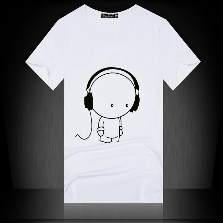 Summer Men's Short Sleeve T-Shirt Men's Cotton 3D Big Hand Short Sleeve T-Shirt