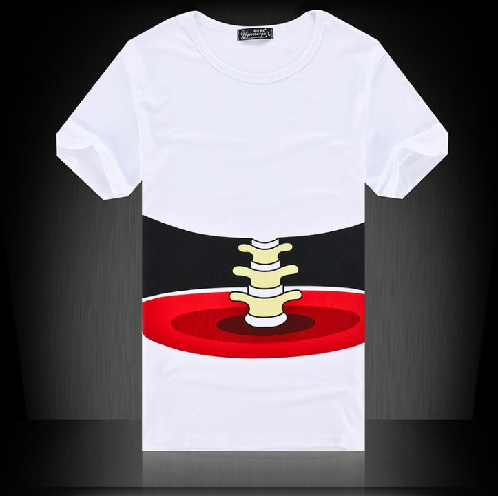 Summer Men's Short Sleeve T-Shirt Men's Cotton 3D Big Hand Short Sleeve T-Shirt