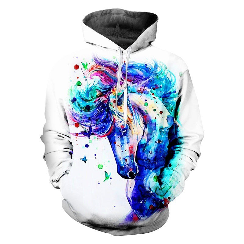 Sweat-shirt de sport à manches longues avec impression numérique 3D
