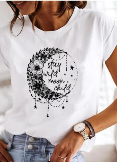 Women's Love Beauty Hip Hop Short Sleeve T Shirt
