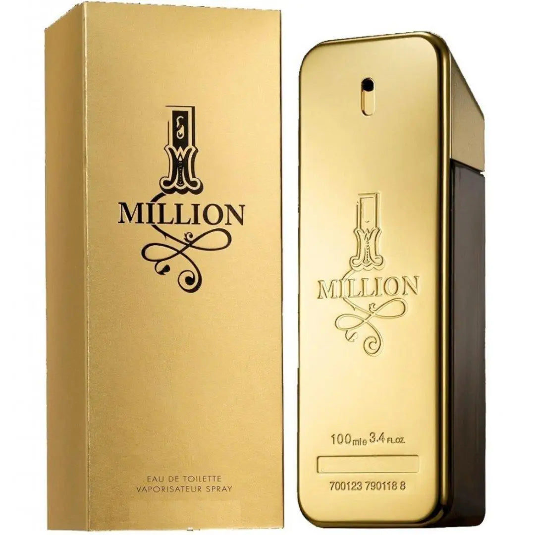 New 100ml Golden Million Gold Brick Perfume – Long-Lasting Woody Extrait de Parfum for Men
