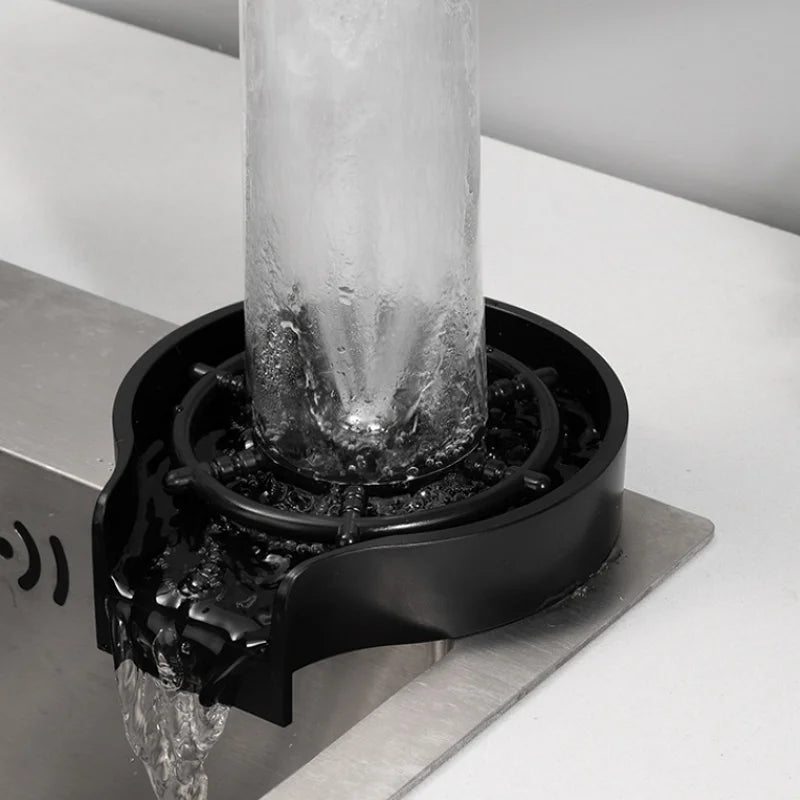 High-Pressure Glass Rinser – Stainless Steel Cup Washer for Kitchen Sink & Bar