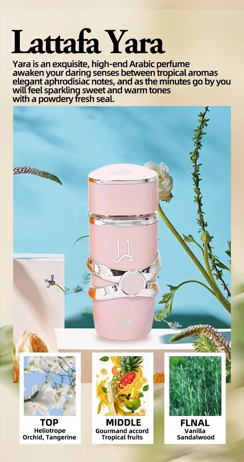 Original Perfume Women Men Eau De Parfum Spray High Quality Arabian Perfume Lasting Fragrance Pheromone Light Fragrance
