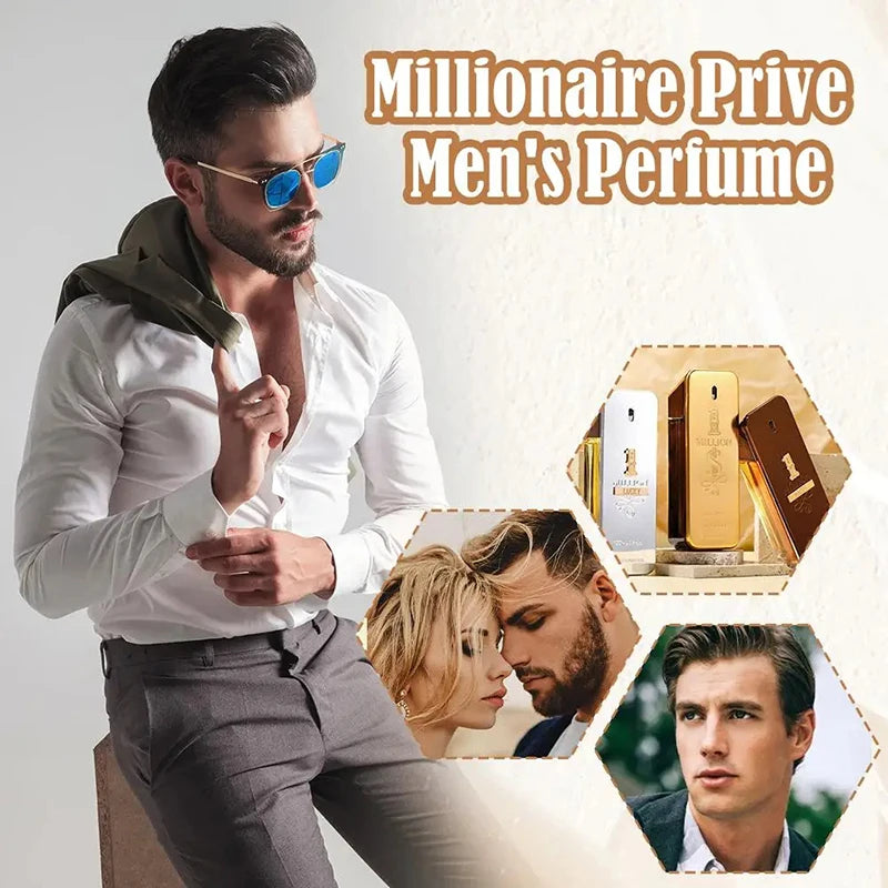 New 100ml Golden Million Gold Brick Perfume – Long-Lasting Woody Extrait de Parfum for Men
