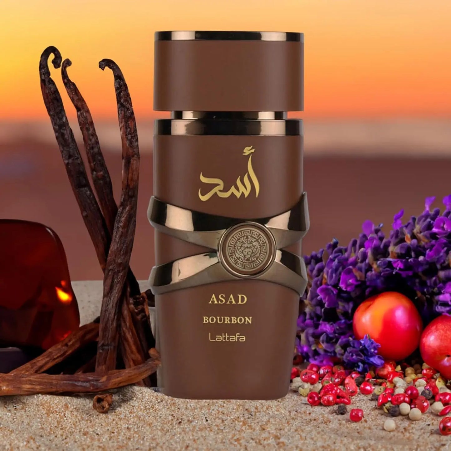 Lattafa Asad Bourbon Eau de Parfum 100ml – Original Unisex Arabic Perfume | Long-Lasting High-Quality Fragrance Spray for Men & Women
