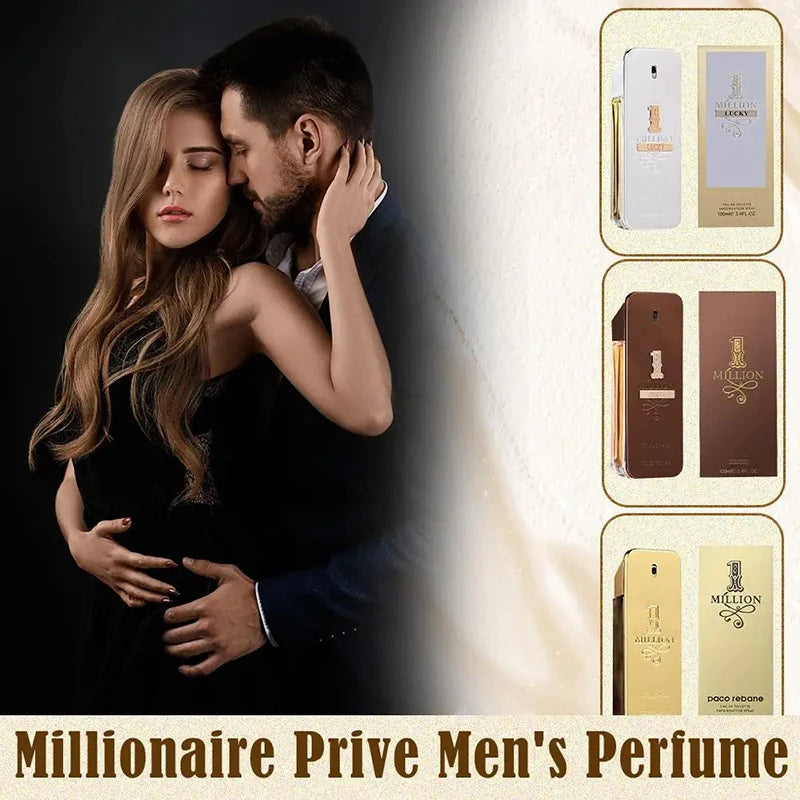 New 100ml Golden Million Gold Brick Perfume – Long-Lasting Woody Extrait de Parfum for Men