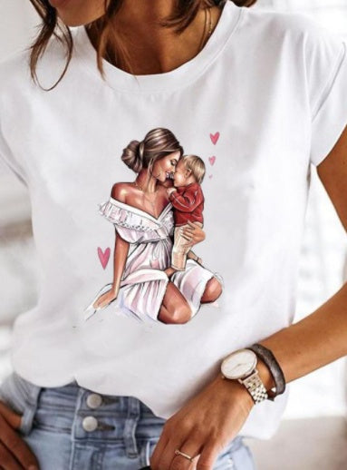 Women's Love Beauty Hip Hop Short Sleeve T Shirt