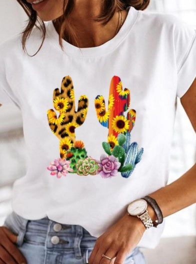 Women's Love Beauty Hip Hop Short Sleeve T Shirt