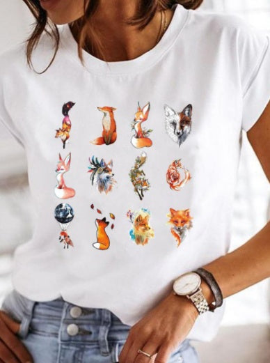 Women's Love Beauty Hip Hop Short Sleeve T Shirt