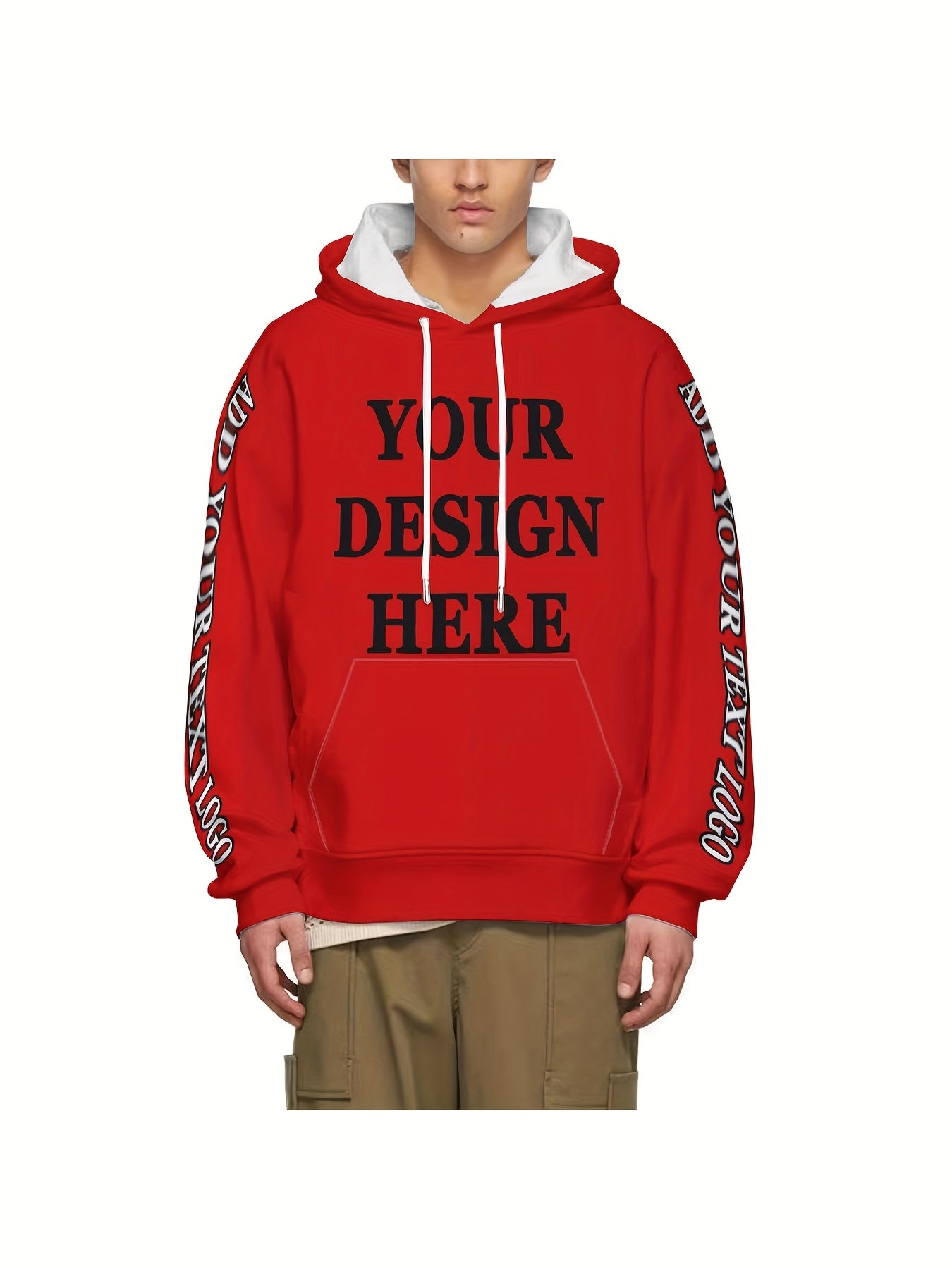 Custom Logo/Text/Logo & Text ized Hooded Sweatshirts - Bulk Team Uniforms, Matching Group Shirts for Weddings, Sports, Corporate Events - Unisex & (Logo Printing Cost Optional) - Logo Studio Service Available