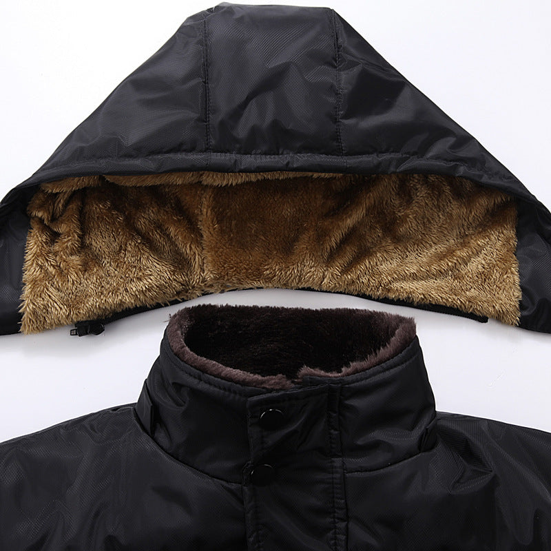 Manteau en peluche pour hommes, costume en coton, nouveau style