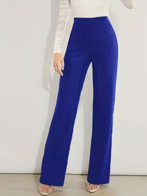 Taille haute minceur Stretch, pantalon droit