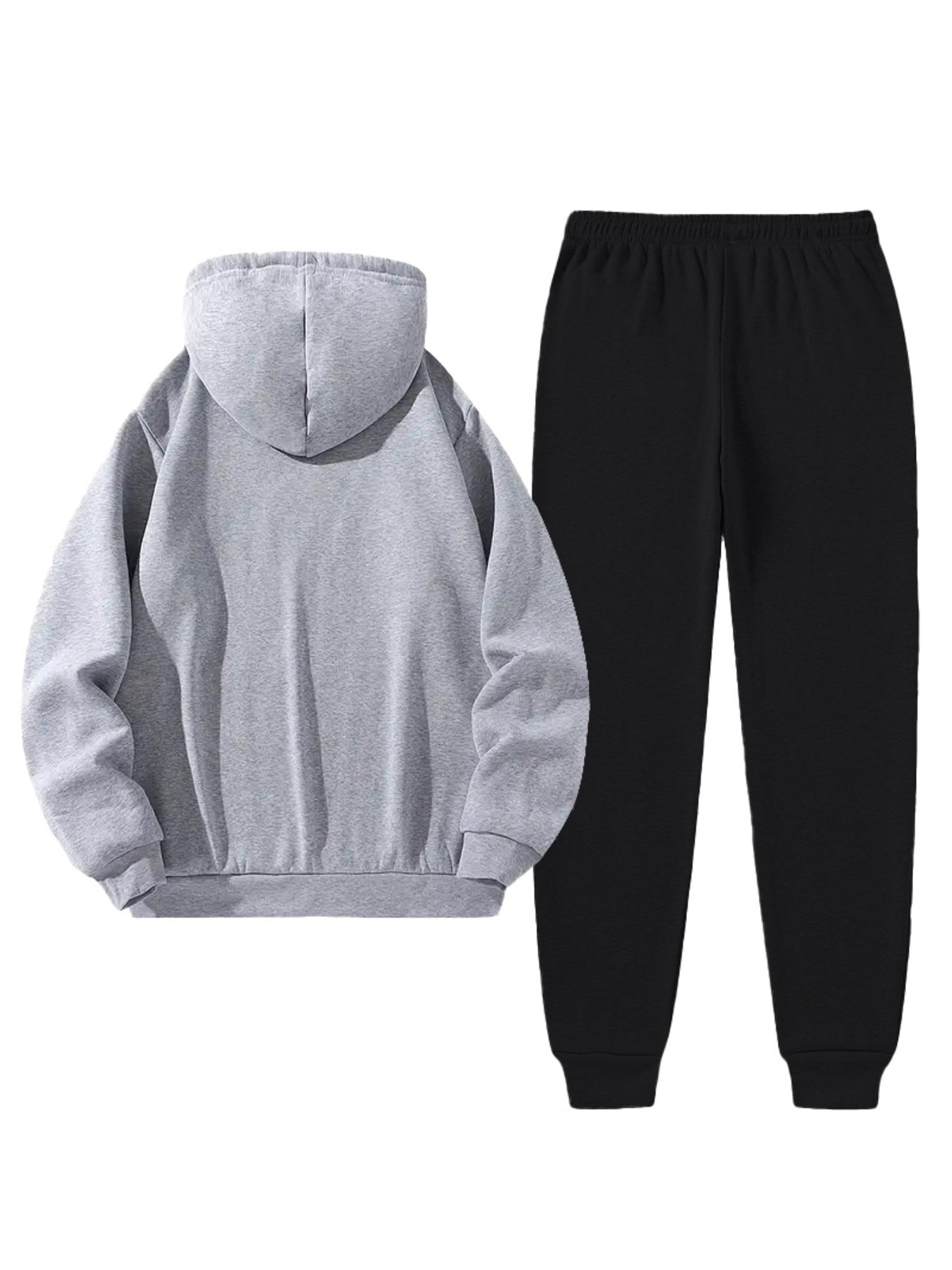 Men’s Casual Hoodie &amp; Sweatpants Set – Alligator Print, Soft &amp; Durable, Regular Fit, Perfect for Fall/Winter Casual Wear
