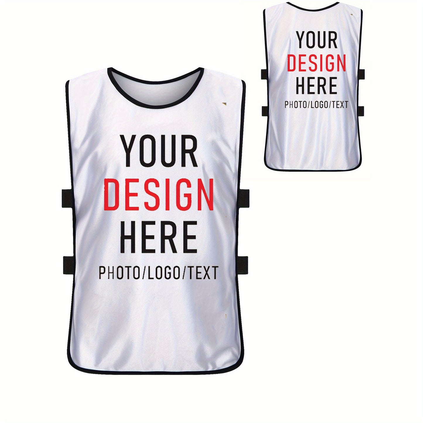 Personalized Team Sports Jerseys - Basketball, Soccer, Volleyball Practice Uniforms with Logo/Text/Numbers, Custom Training Vests for Adults