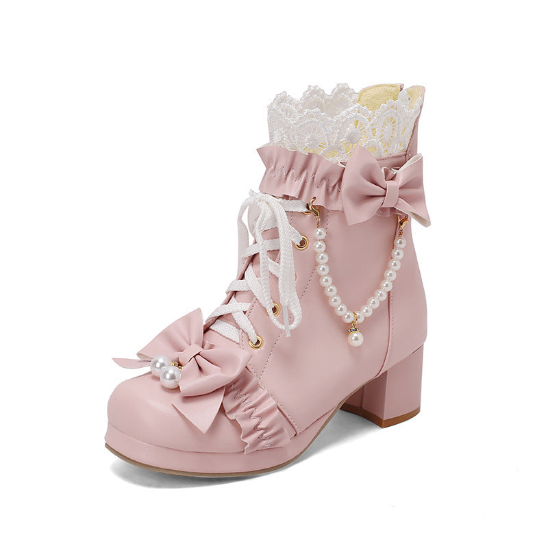 Bottes avec perles "Sweet Bow"