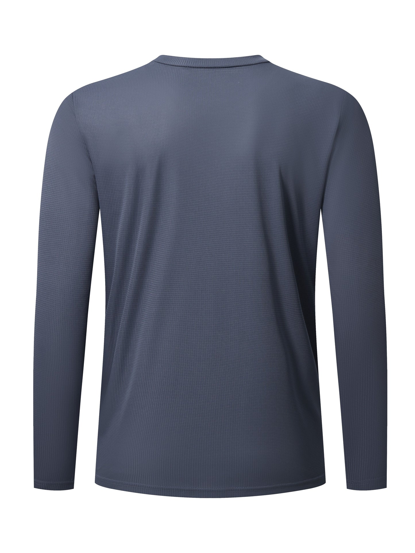 Men's Quick Drying Solid Color Crew Neck &amp; Long Sleeves Sports Top