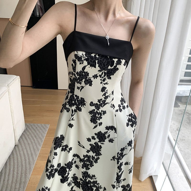 French Waisted Slim Beach Skirt Black
