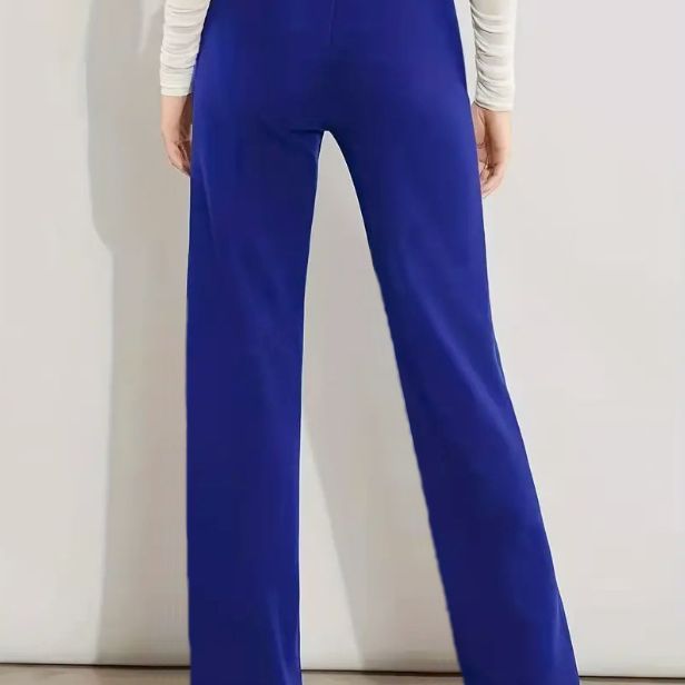 Taille haute minceur Stretch, pantalon droit