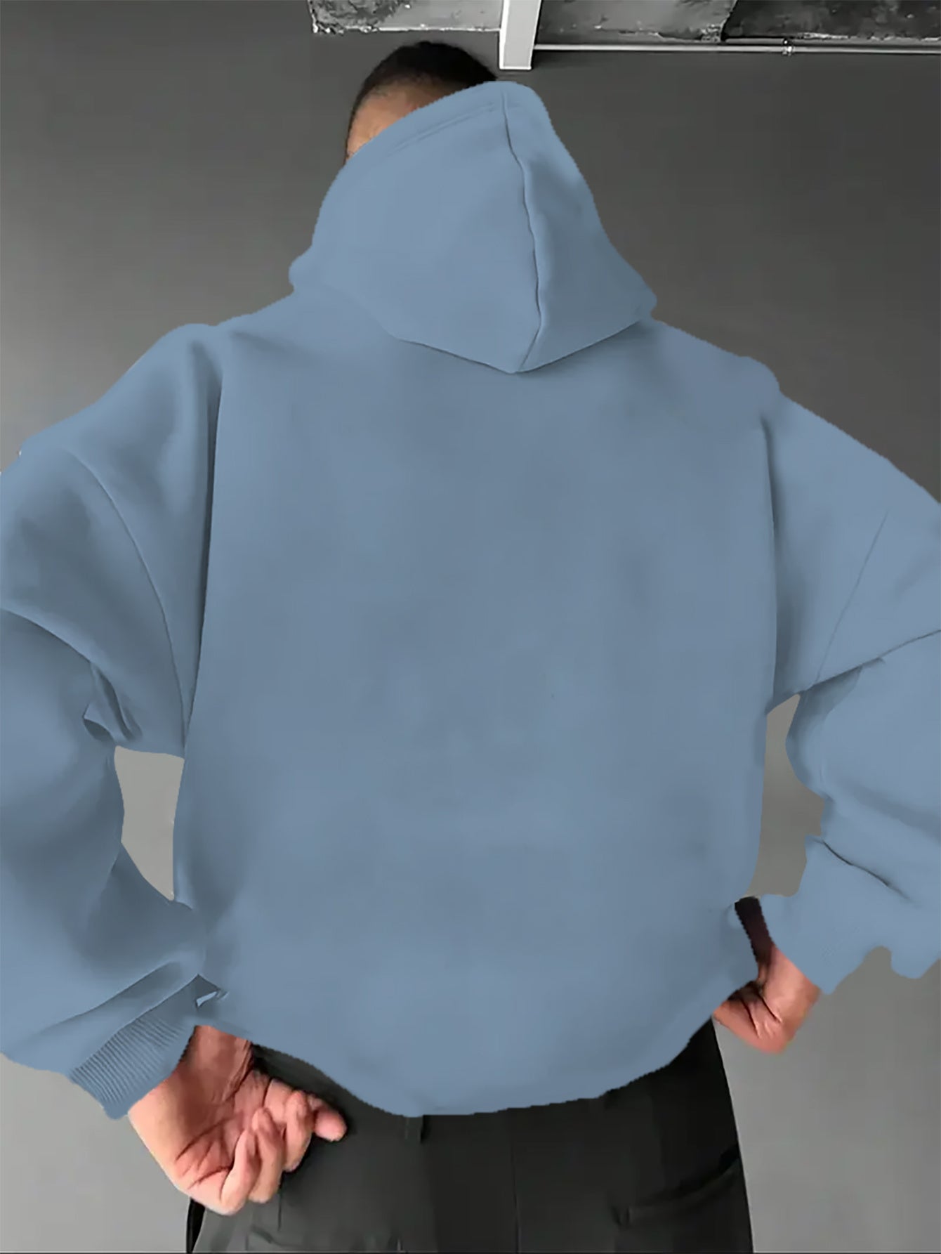 Men’s Spanish-Themed Hooded Sweatshirt "Lois" & Spanish Text Print, White Casual Pullover Hoodie, Relaxed Fit, All-Season Wear