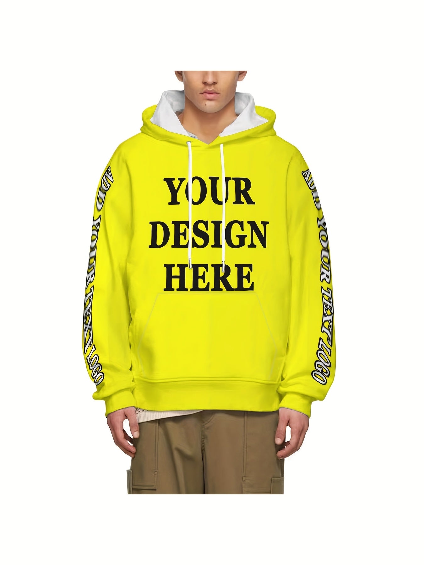 Custom Logo/Text/Logo & Text ized Hooded Sweatshirts - Bulk Team Uniforms, Matching Group Shirts for Weddings, Sports, Corporate Events - Unisex & (Logo Printing Cost Optional) - Logo Studio Service Available