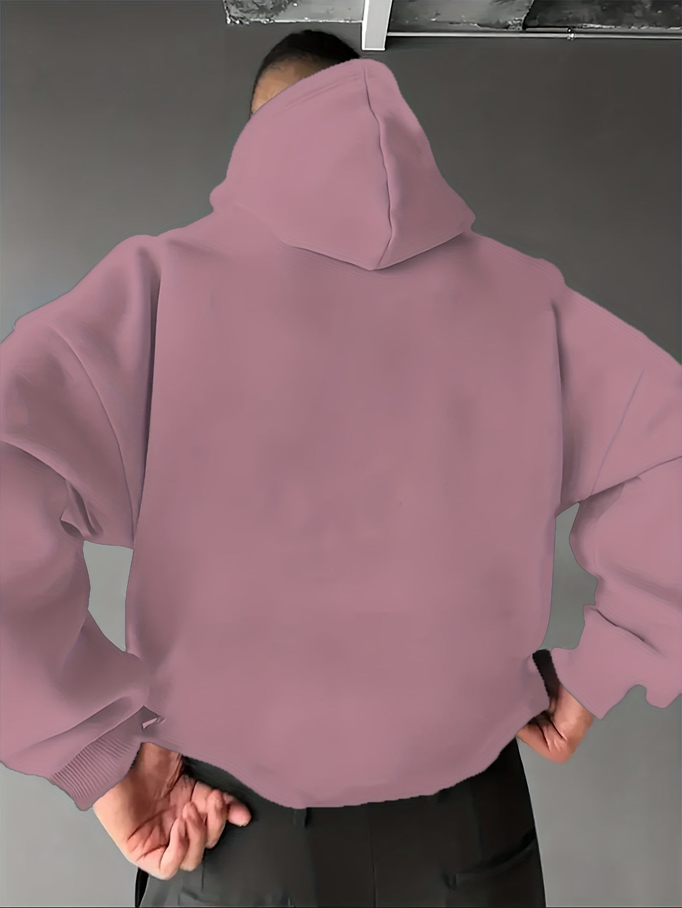 Men’s Spanish-Themed Hooded Sweatshirt "Lois" & Spanish Text Print, White Casual Pullover Hoodie, Relaxed Fit, All-Season Wear