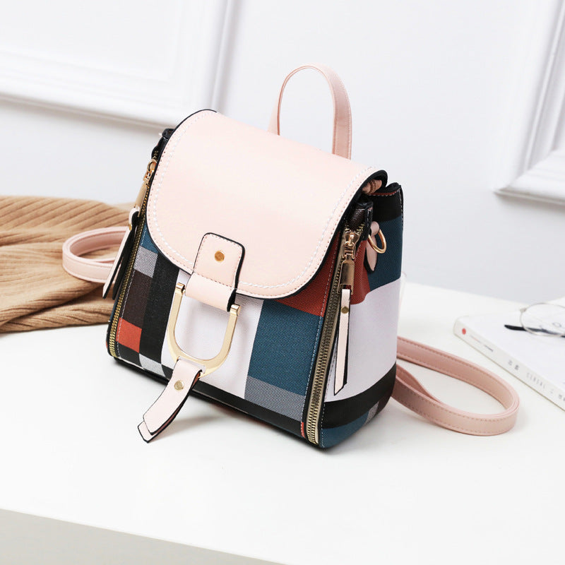 Mochilas De Disenador De Cuero PU Para Mujer, Bolso Escolar Para Chicas Adolescentes, Mochila De Viaje Retro Colorida