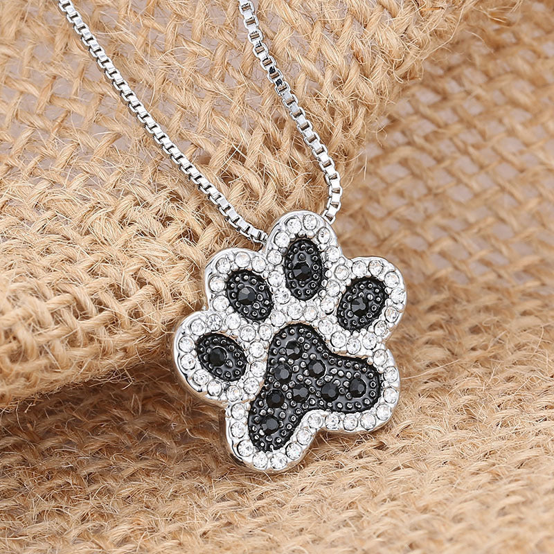 Pendentif Colliers Bijoux Empreinte de chien