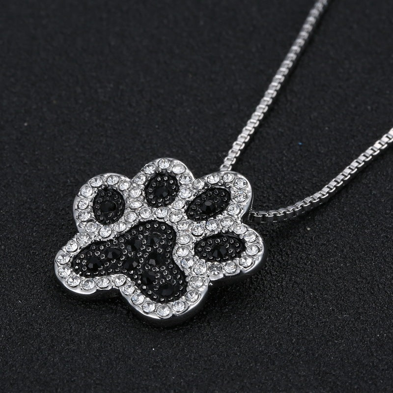 Pendentif Colliers Bijoux Empreinte de chien