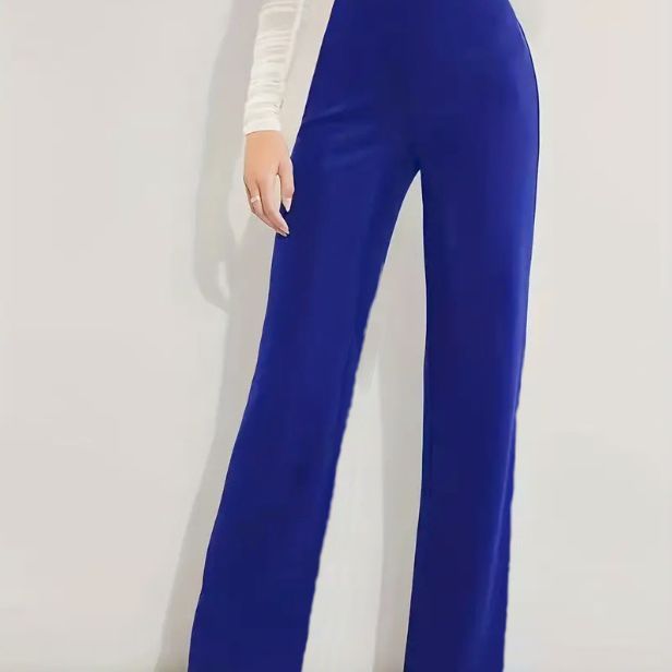 Taille haute minceur Stretch, pantalon droit