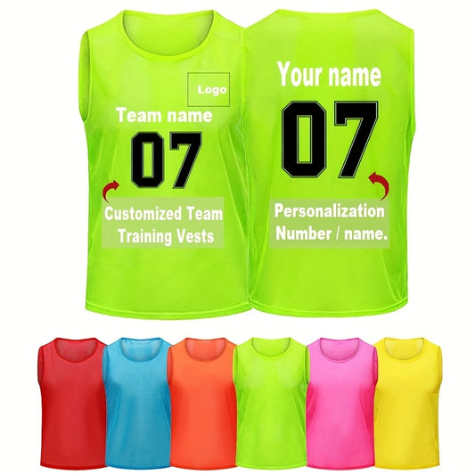 Customized Confrontation Vest - Adult Training, Quick-Dry Sports Vest, Ideal for Team Activities