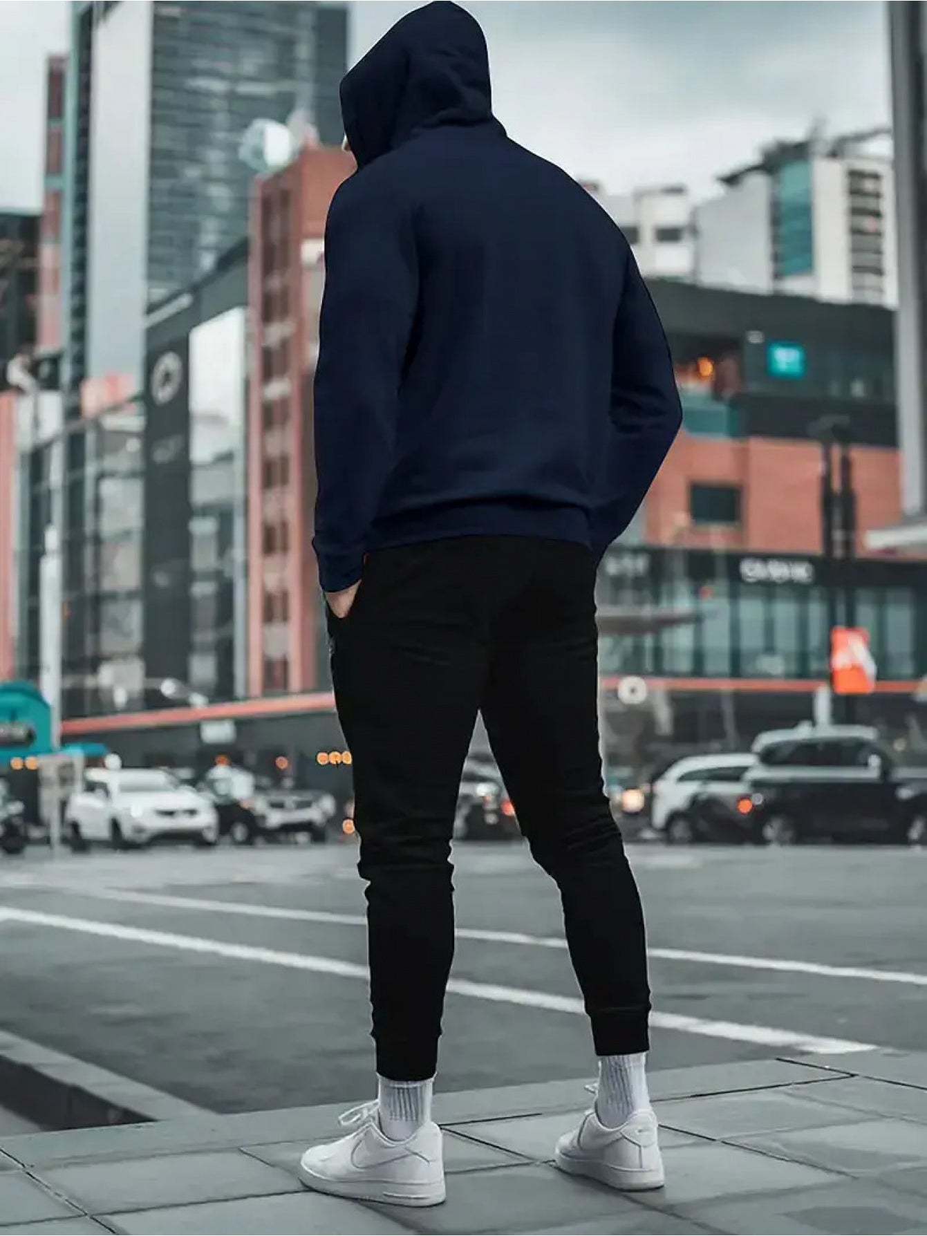 Men's Printed Pattern Casual Sport Hoodie Set for Spring Autumn Winter, Sweatshirt and Joggers Two-Piece Fashion Streetwear Versatile Outfit