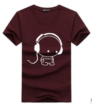 Summer new style, short sleeved T-shirt, men's loose casual fat man, big size young short sleeved T-shirt.