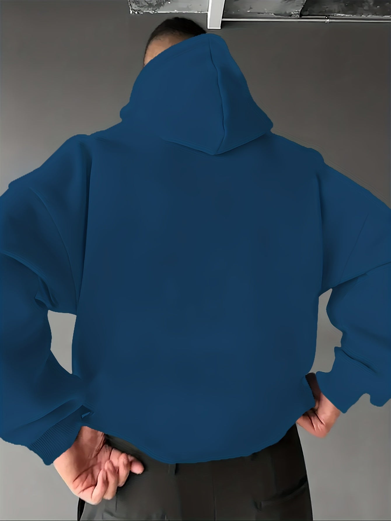 Men’s Spanish-Themed Hooded Sweatshirt "Lois" & Spanish Text Print, White Casual Pullover Hoodie, Relaxed Fit, All-Season Wear