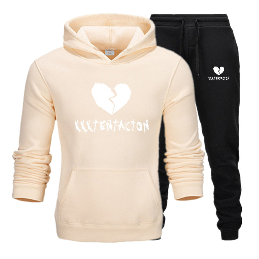 Ensemble sweat à capuche en velours