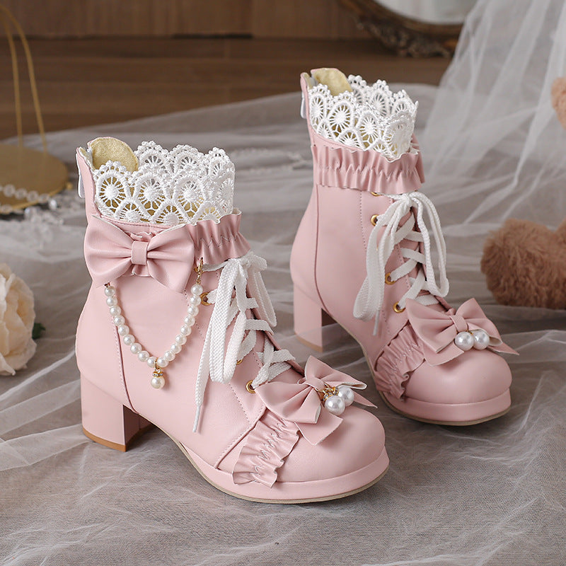 Bottes avec perles "Sweet Bow"