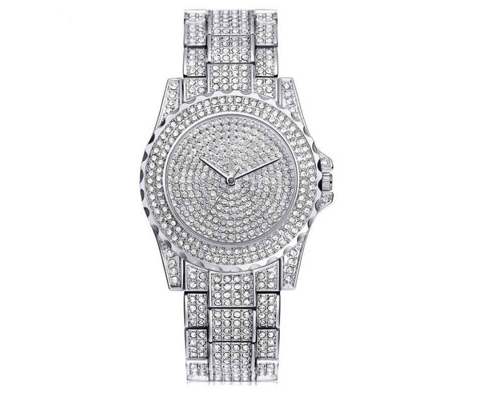 Fashion Bling Casual Ladies Quartz Gold Watch