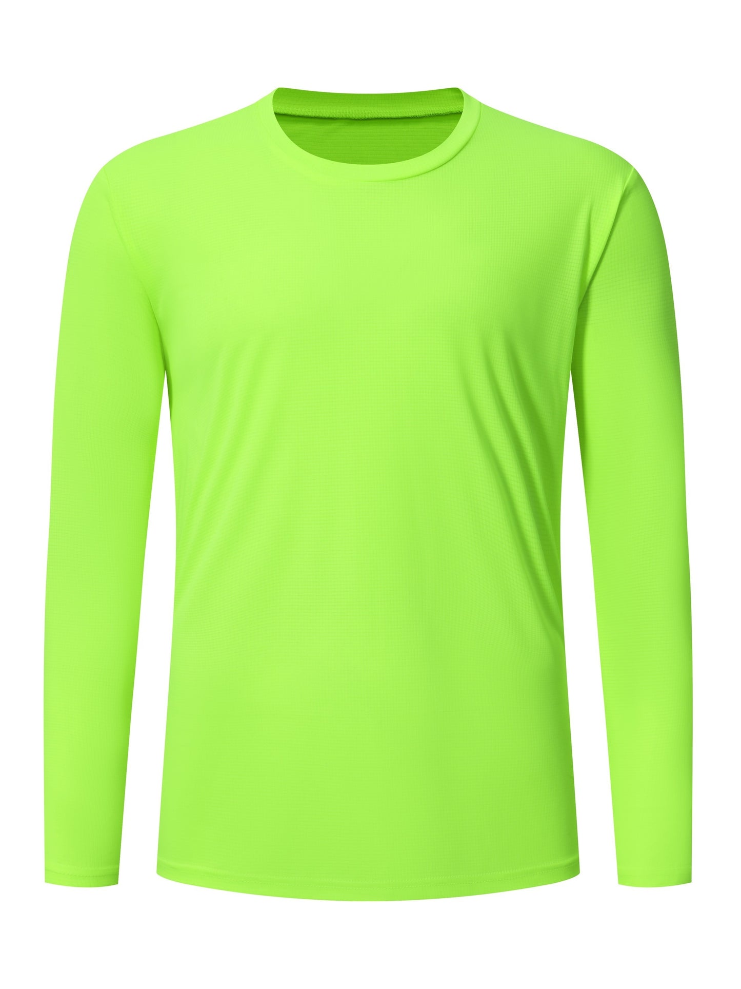 Men's Quick Drying Solid Color Crew Neck &amp; Long Sleeves Sports Top