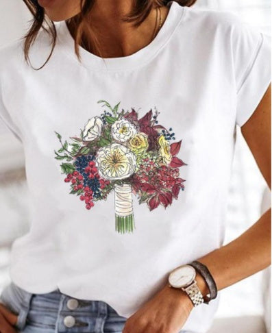 Women's Love Beauty Hip Hop Short Sleeve T Shirt