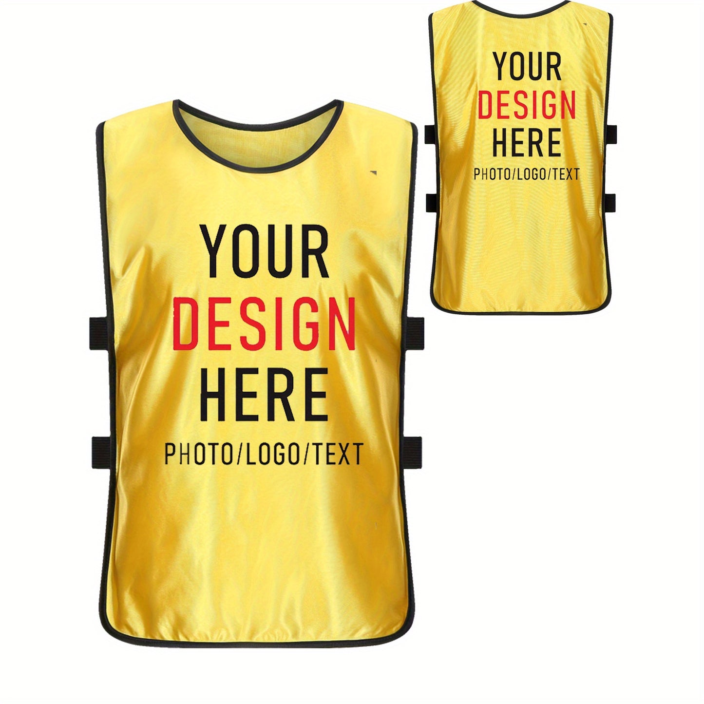 Personalized Team Sports Jerseys - Basketball, Soccer, Volleyball Practice Uniforms with Logo/Text/Numbers, Custom Training Vests for Adults