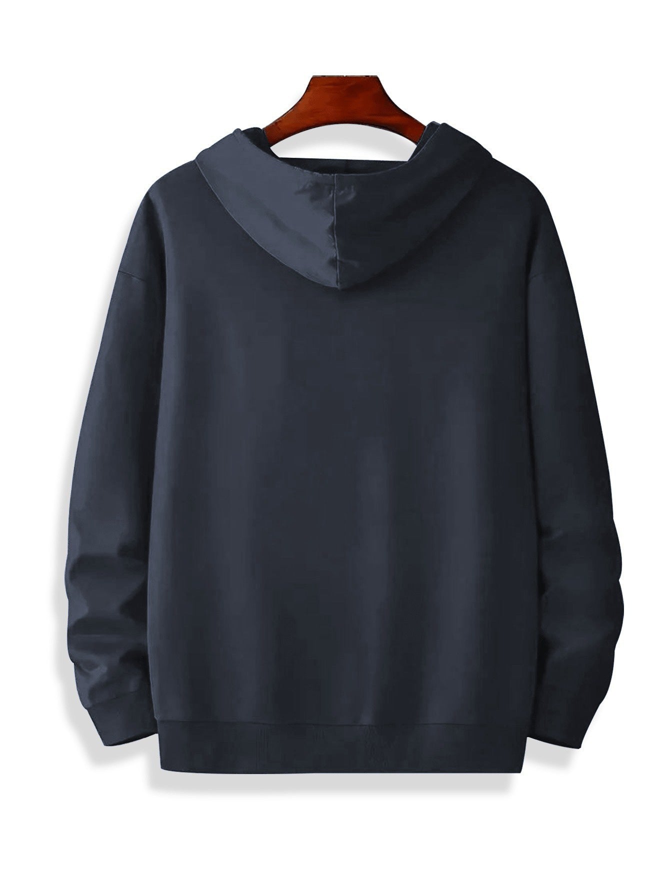 Men'S Fleece-Lined Hooded Sweatshirt & Jogger Set - "King" Graphic Print, Casual Fall/Winter Outfit, Regular Fit, Slight Stretch Fabric, Trendy Streetwear Style