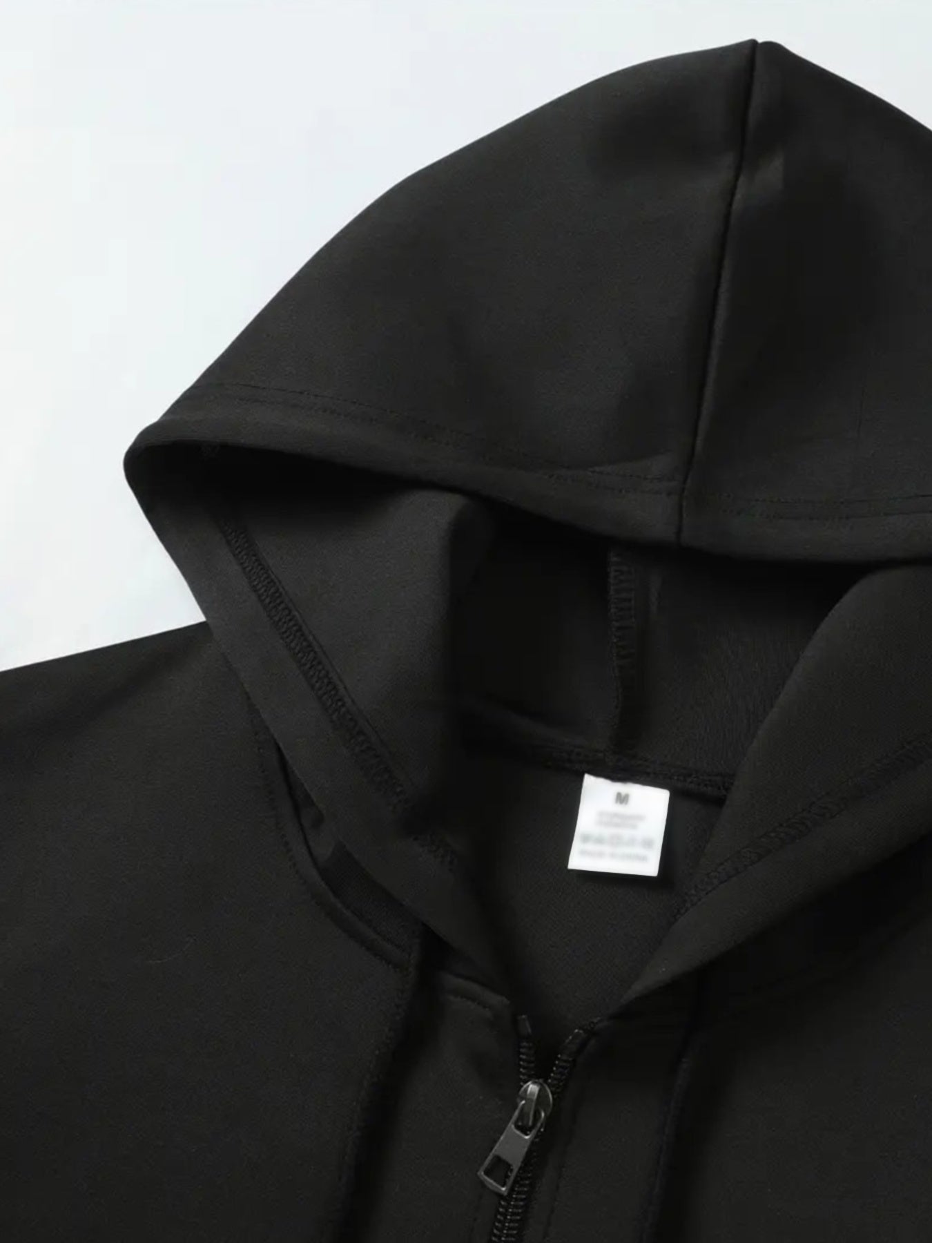 Men’s Windproof Hooded Jacket – “I’m from Dominican Republic” Print, Lightweight Zip-Up Casual Windbreaker, Black with Red &amp; White Flag Design, Ideal for Spring &amp; Fall Outdoor Wear