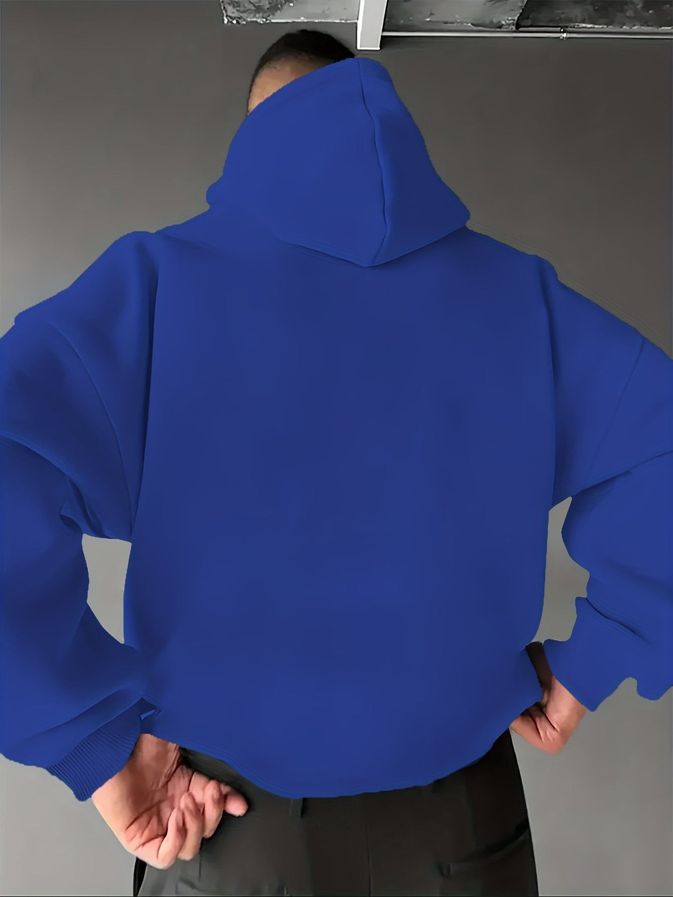 Men’s Spanish-Themed Hooded Sweatshirt "Lois" & Spanish Text Print, White Casual Pullover Hoodie, Relaxed Fit, All-Season Wear