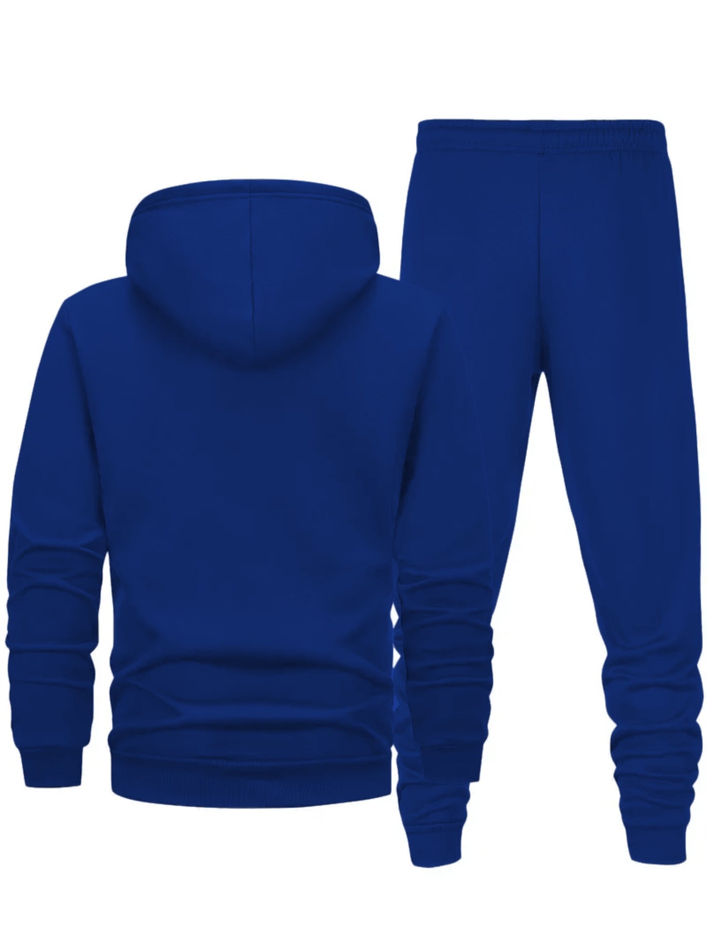 Men's Fashion Printed Drawstring Sweatshirt and Pants Two-Piece Set, Showcasing Unique Charm for All Occasions, Essential Trendy Item Comfortable Versatile Autumn Winter