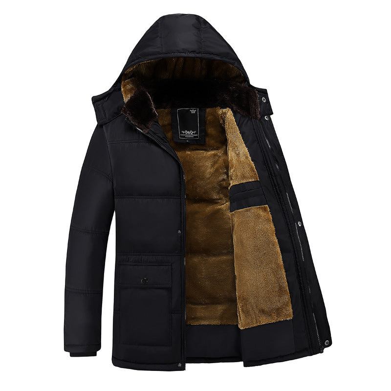 Manteau en peluche pour hommes, costume en coton, nouveau style